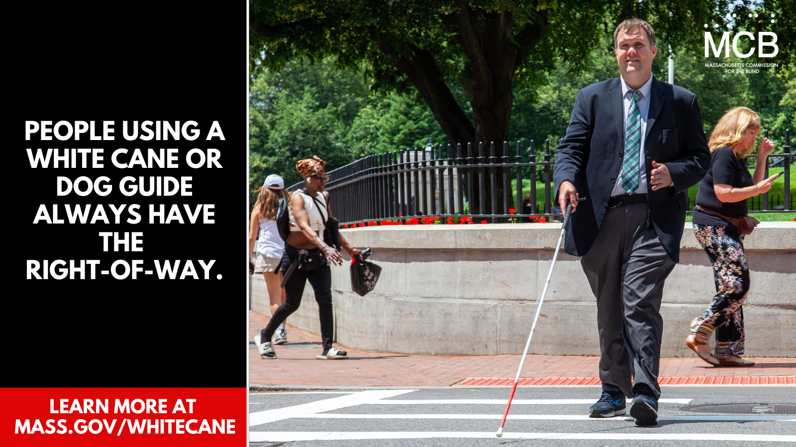 White Cane Awareness Month Promotional Toolkit Mass.gov